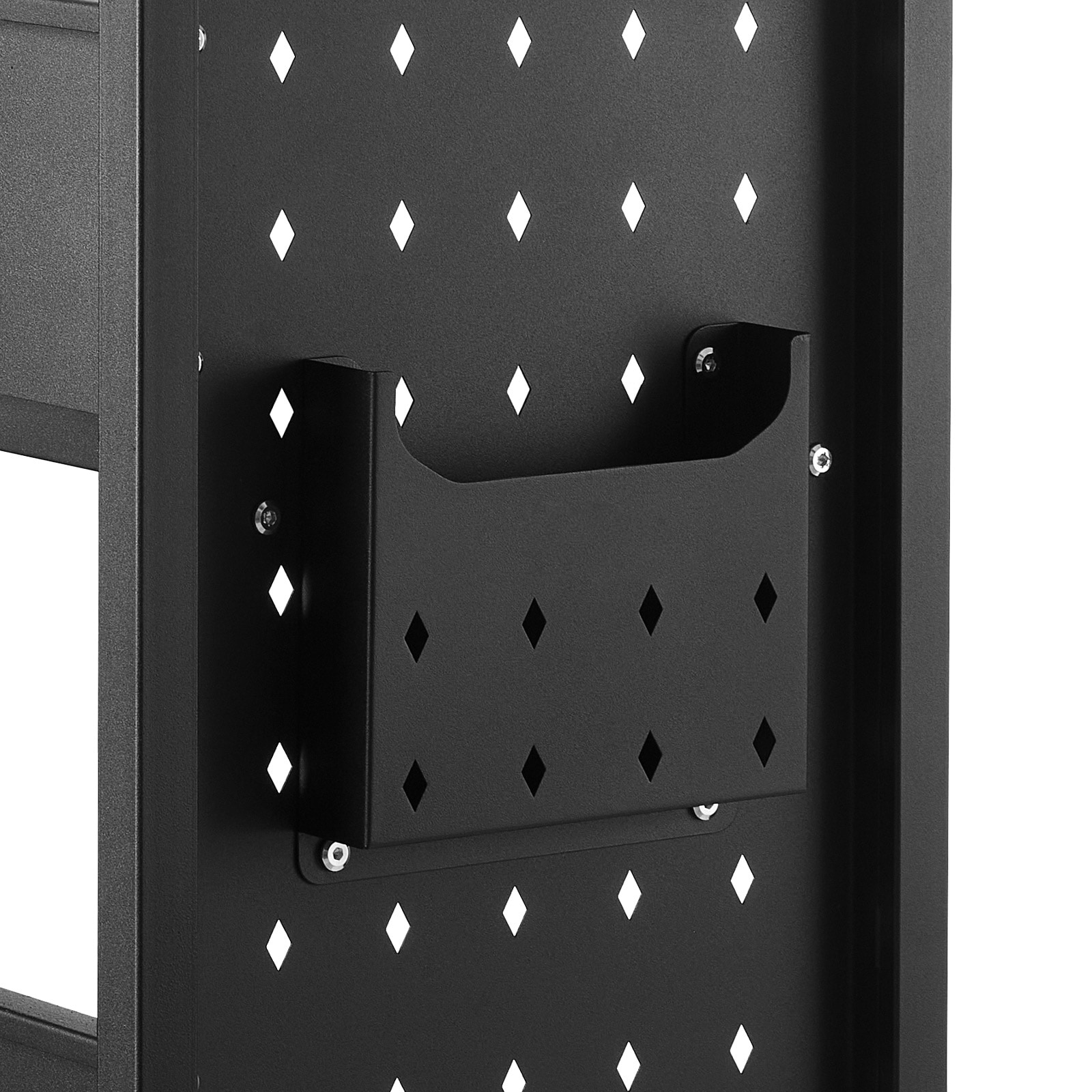 3-tier Rolling Book Cart With Single Sided Shelves In Black_voghion.com